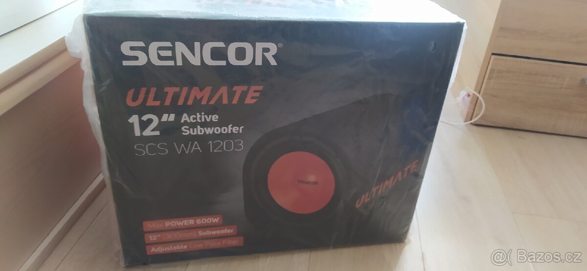 Nový nevybalený Subwoofer Sencor do auta