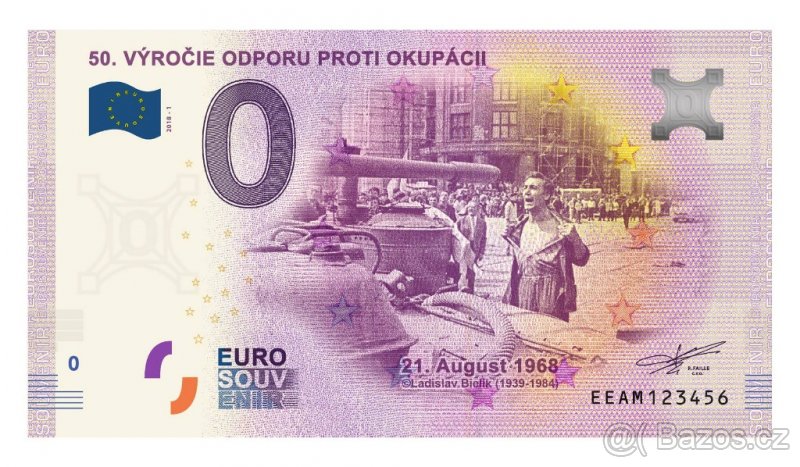 0 Euro bankovky SLOVENSKO 2018 - nove ceny