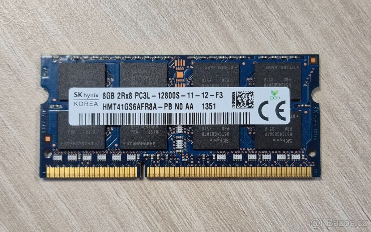 8GB SO-DIMM DDR3L 1600MHz Hynix