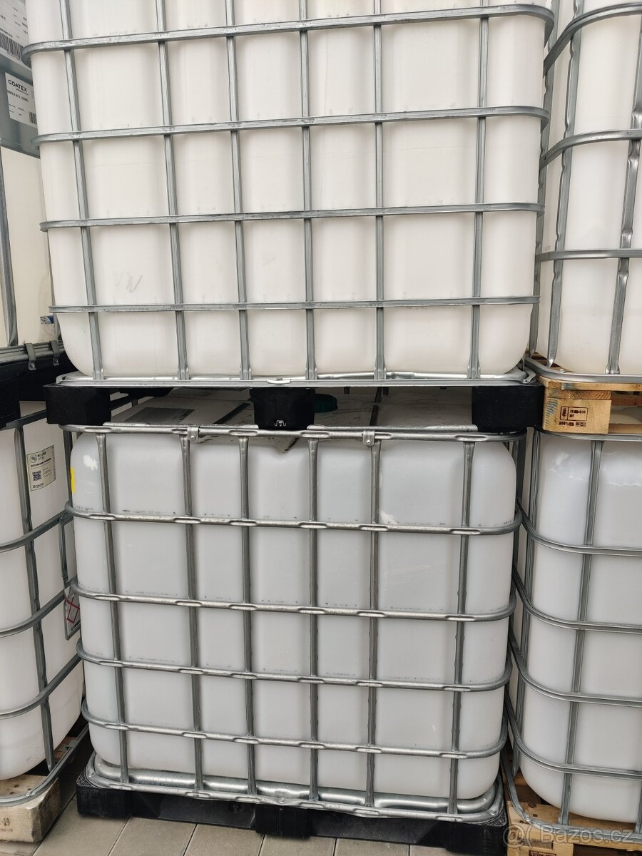 IBC 1000l vhodné na dešťovou vodu, bílé