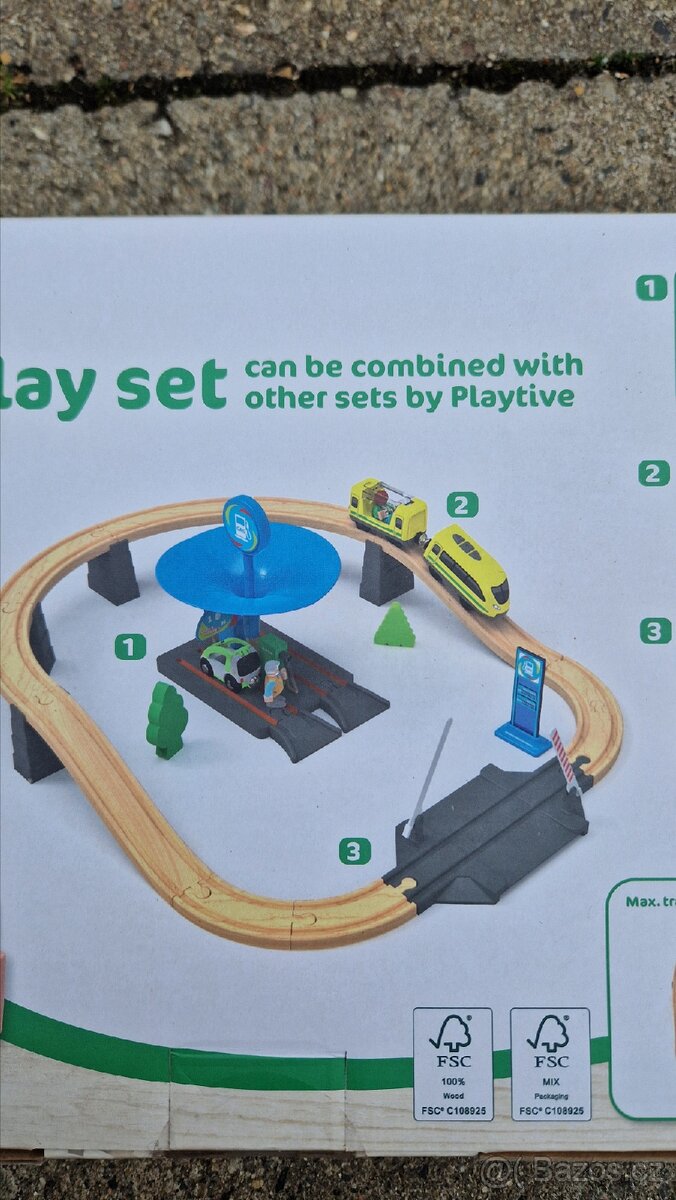 Playtive Dřevěná železnice.