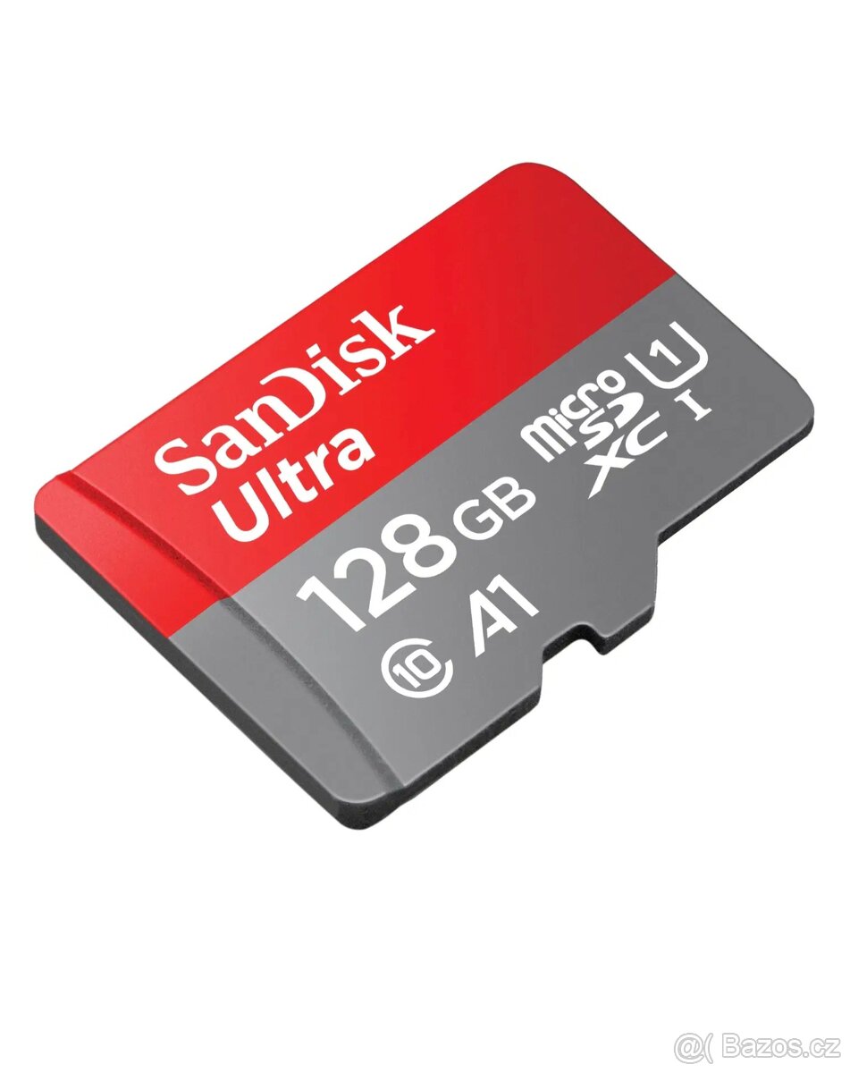 SanDisk MicroSDX Ultra 128GB + SD adaptér