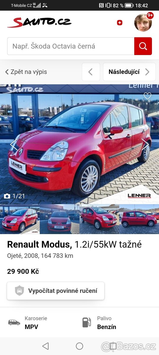 Renault modus 1.2 16v 2008