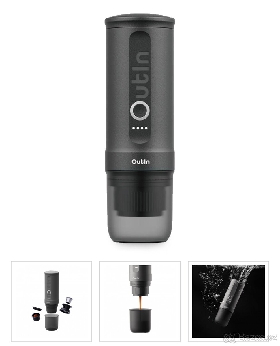 Outin Nano Portable Espresso Machine – Space Grey