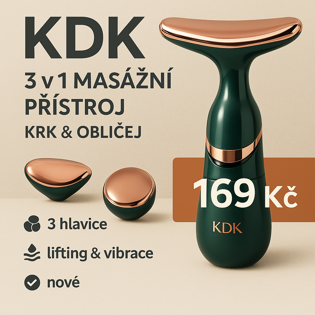 Nový KDK 3 v 1 masážní přístroj – krk, obličej, oči