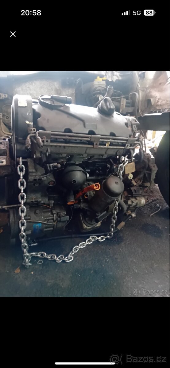 Motor 1.9tdi 74kw + převodovka 5q