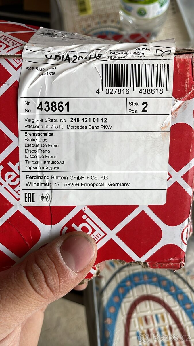 Kotouče na Mercedes Benz A w176 FEBI