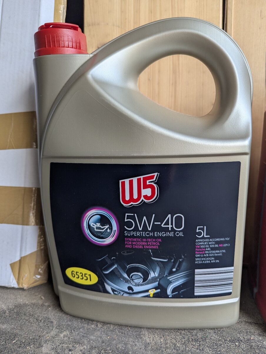 Lidl W5 5W-40 olej 10l (5x2l)
