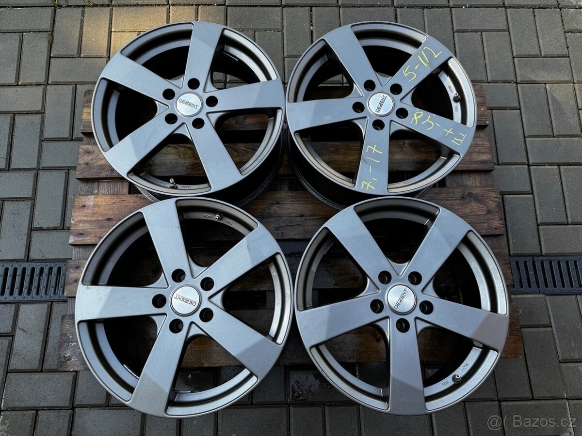 Alu kola, disky r17 5x112 Dezent VW, ŠKODA, SEAT