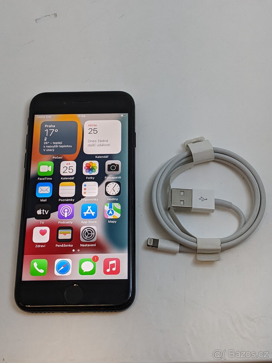 iPhone 7 128gb black. Baterie 100% - new. Záruka 6 měsíců.