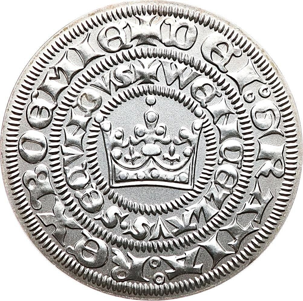 Václav II.,tlustý pražský groš,Jablonec 2000, novoražba, Ag