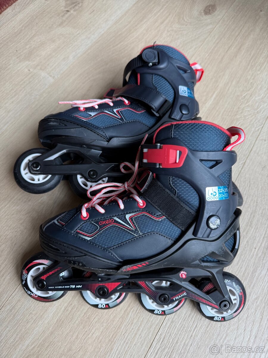 Detske stavitelne brusle 32-35, Oxelo