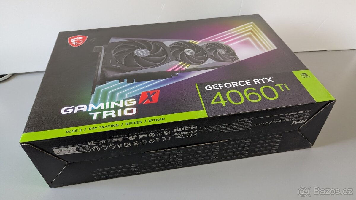 MSI Gaming X Trio GeForce RTX 4060 Ti 8GB ##NOVÁ, 2 ROKY ZÁR