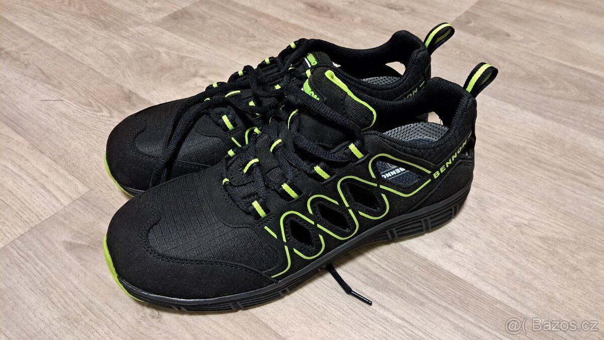 Nové pracovní boty/obuv BENNON Rebel S1P Green Low
