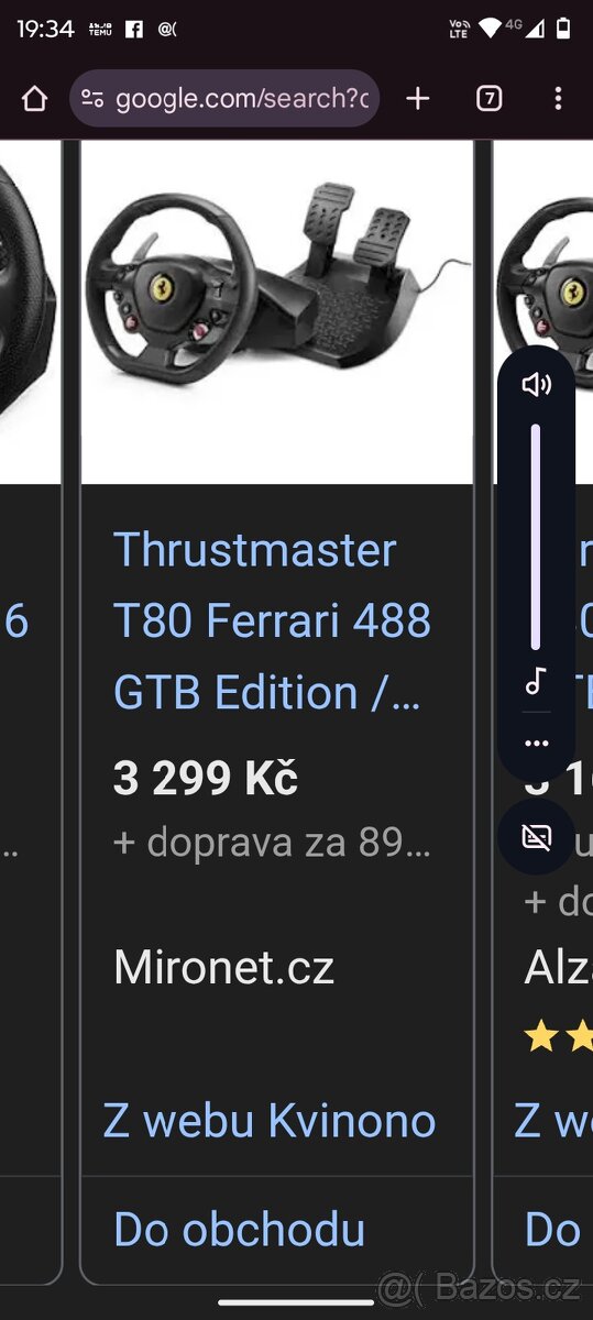 Thrustmaster T80 Ferrari 488 GTB Edition,