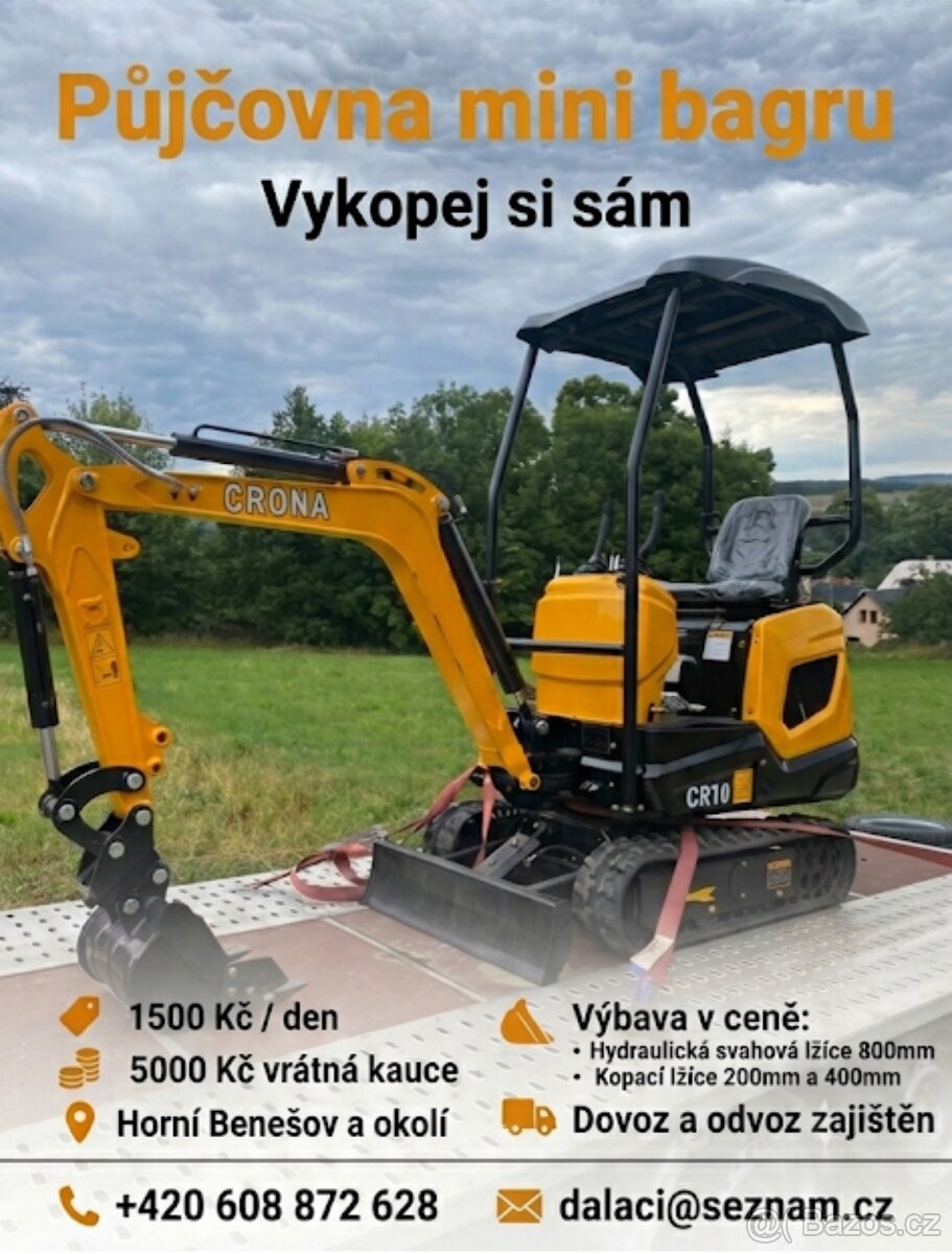 Půjčím minibagr