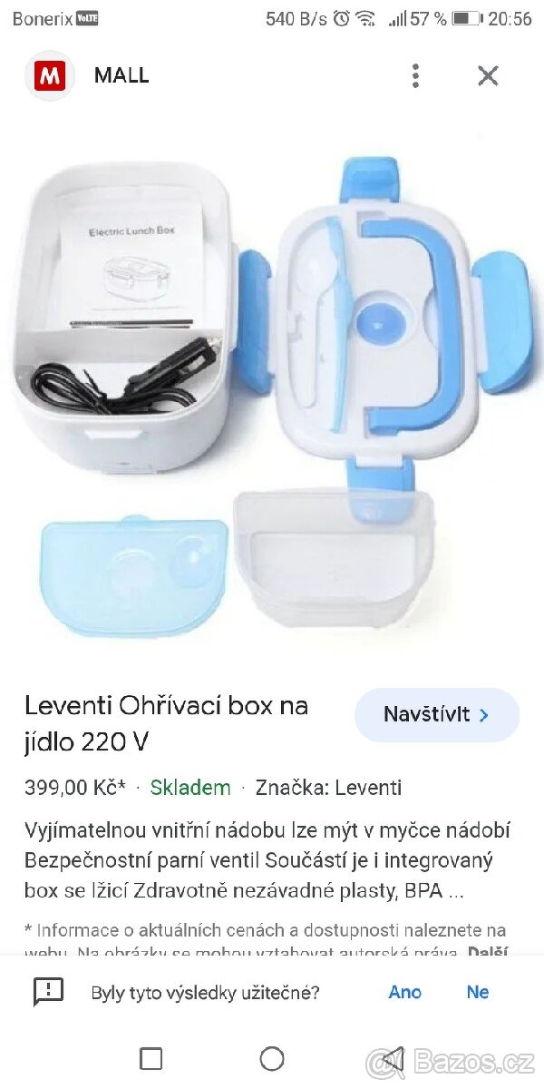 Ohrivaci box na jidlo, novy + odstavnovac