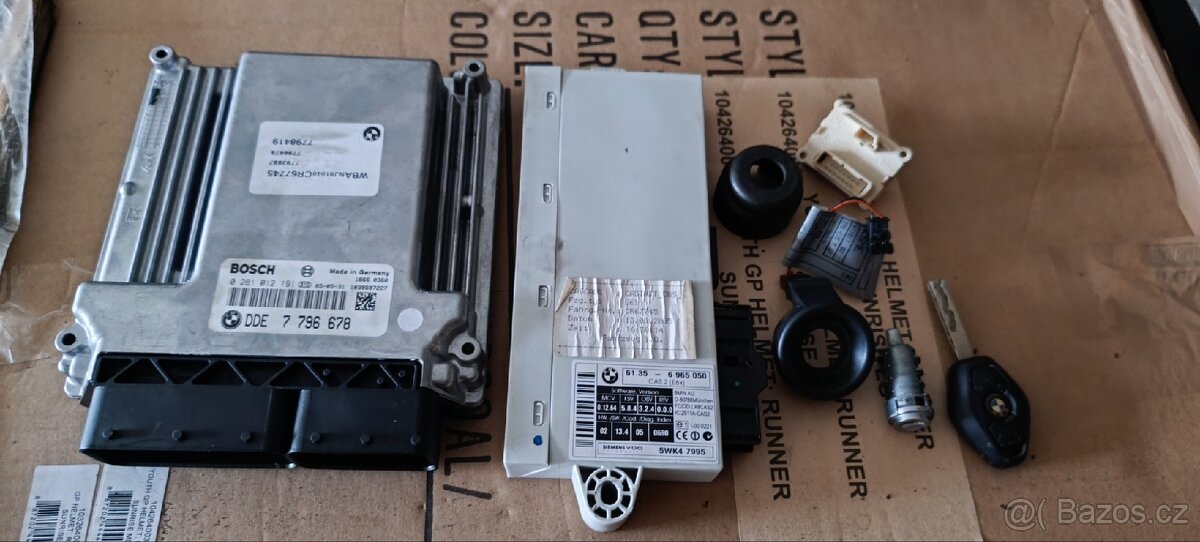Motorova jednotka DDE, CAS, imobilizer, klic BMW e60/61