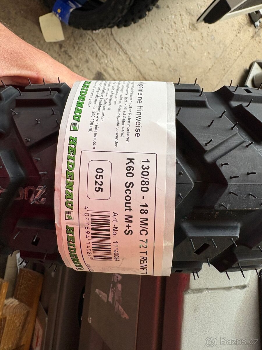 prodám pneumatiky Heidenau K 60 130/80 -18 72T TT Reinf