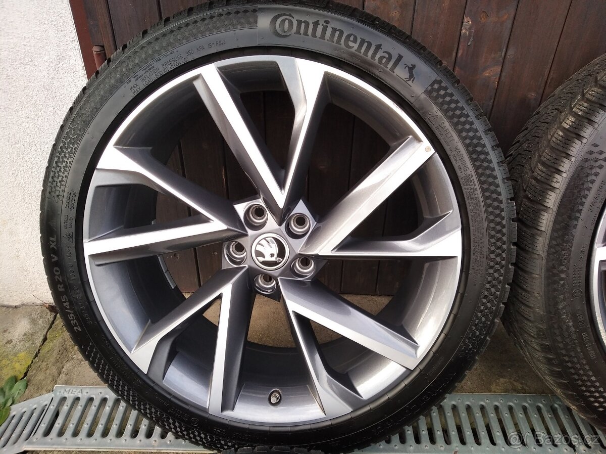 Zimní alu sada Škoda Kodiaq 20" 5x112