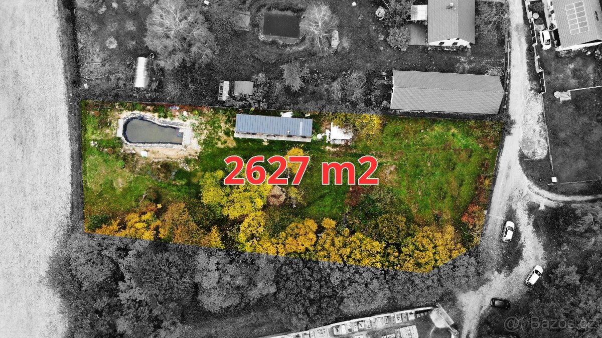 Prodej stavebního pozemku 2627 m² Uhlířská Lhota - Rasochy
