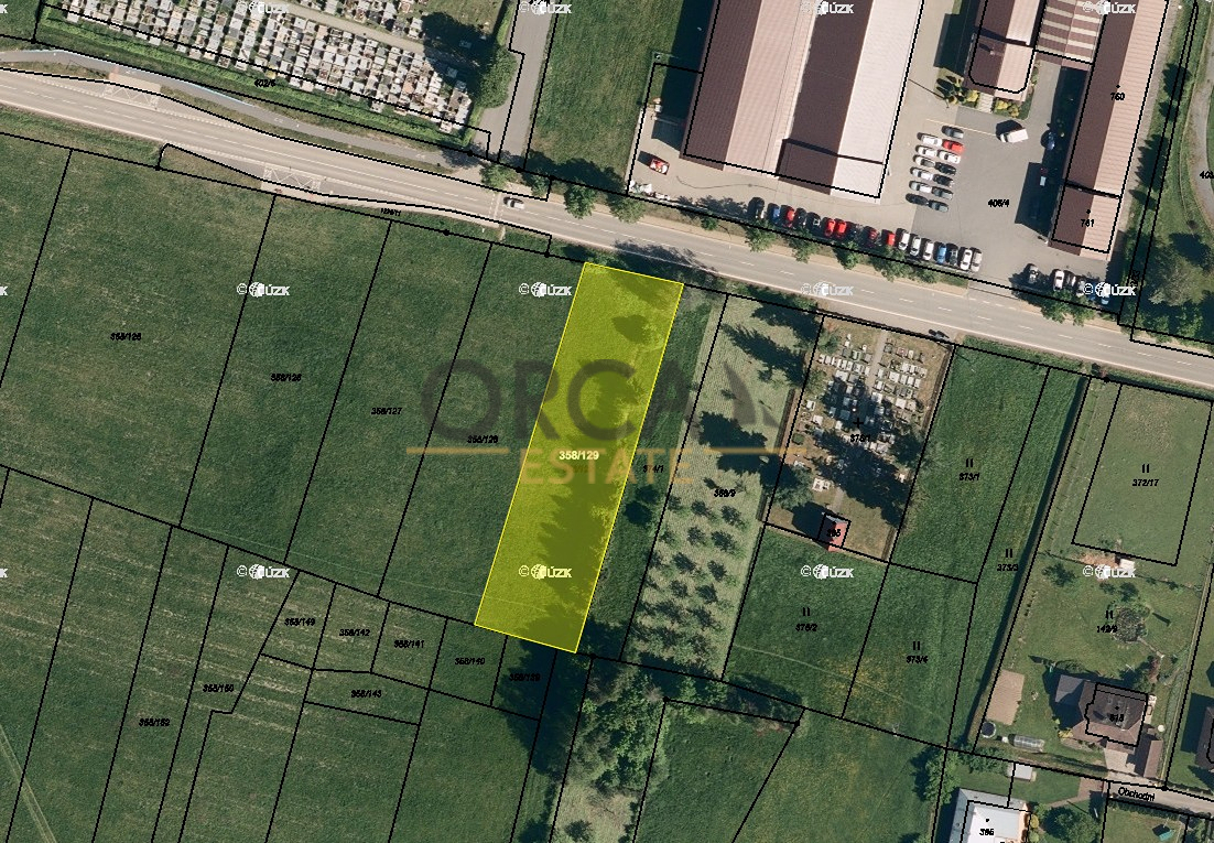Pozemek o výměře 1923 m2 v k. ú. Mořkov