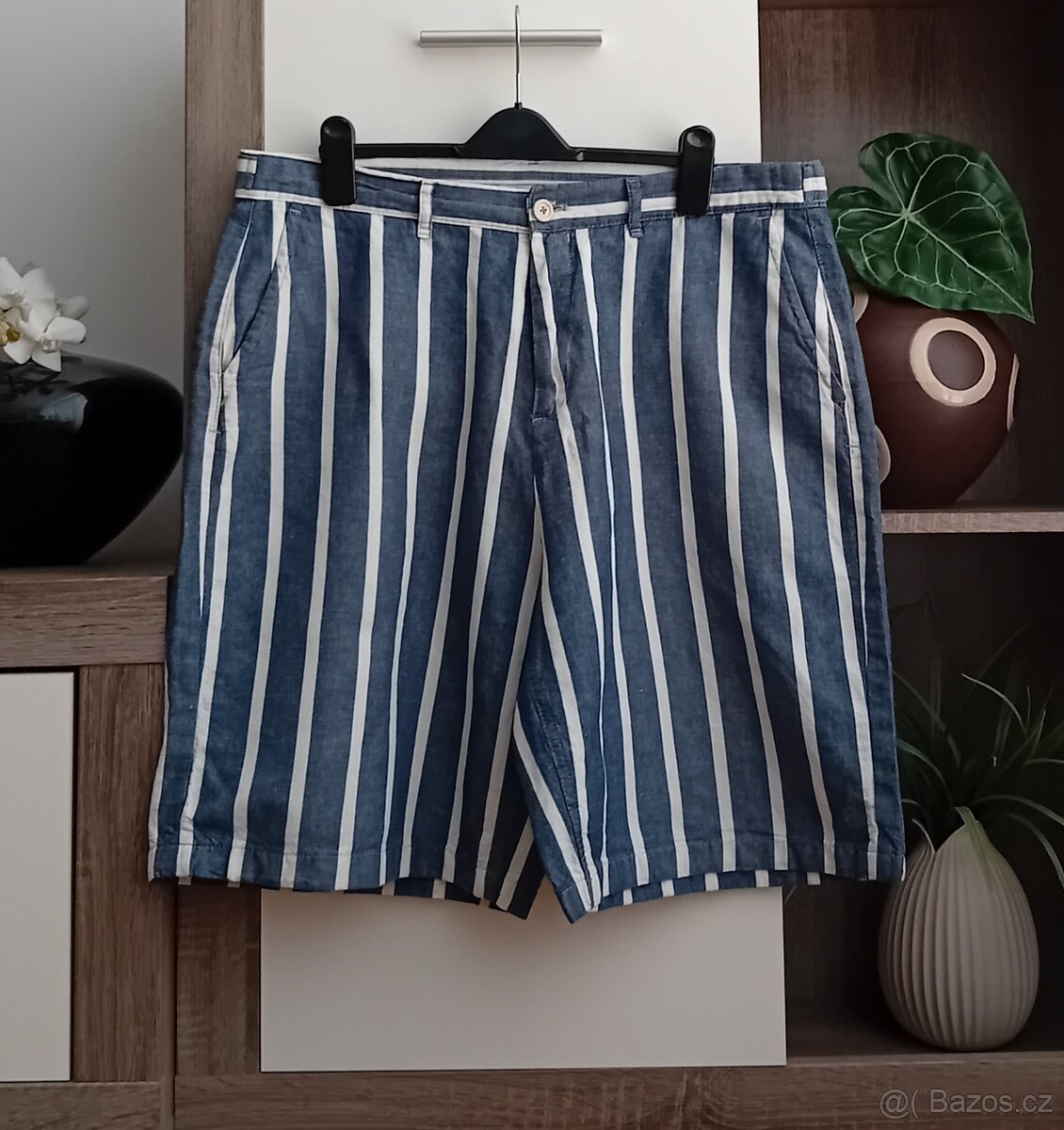 Zara pánské šortky vel. L/XL bavlna + len