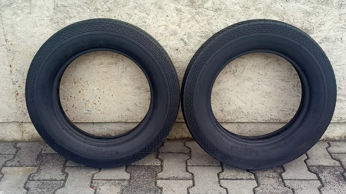 Historické pneu 5,00 – 16 Barum pro Aero 1000 a další