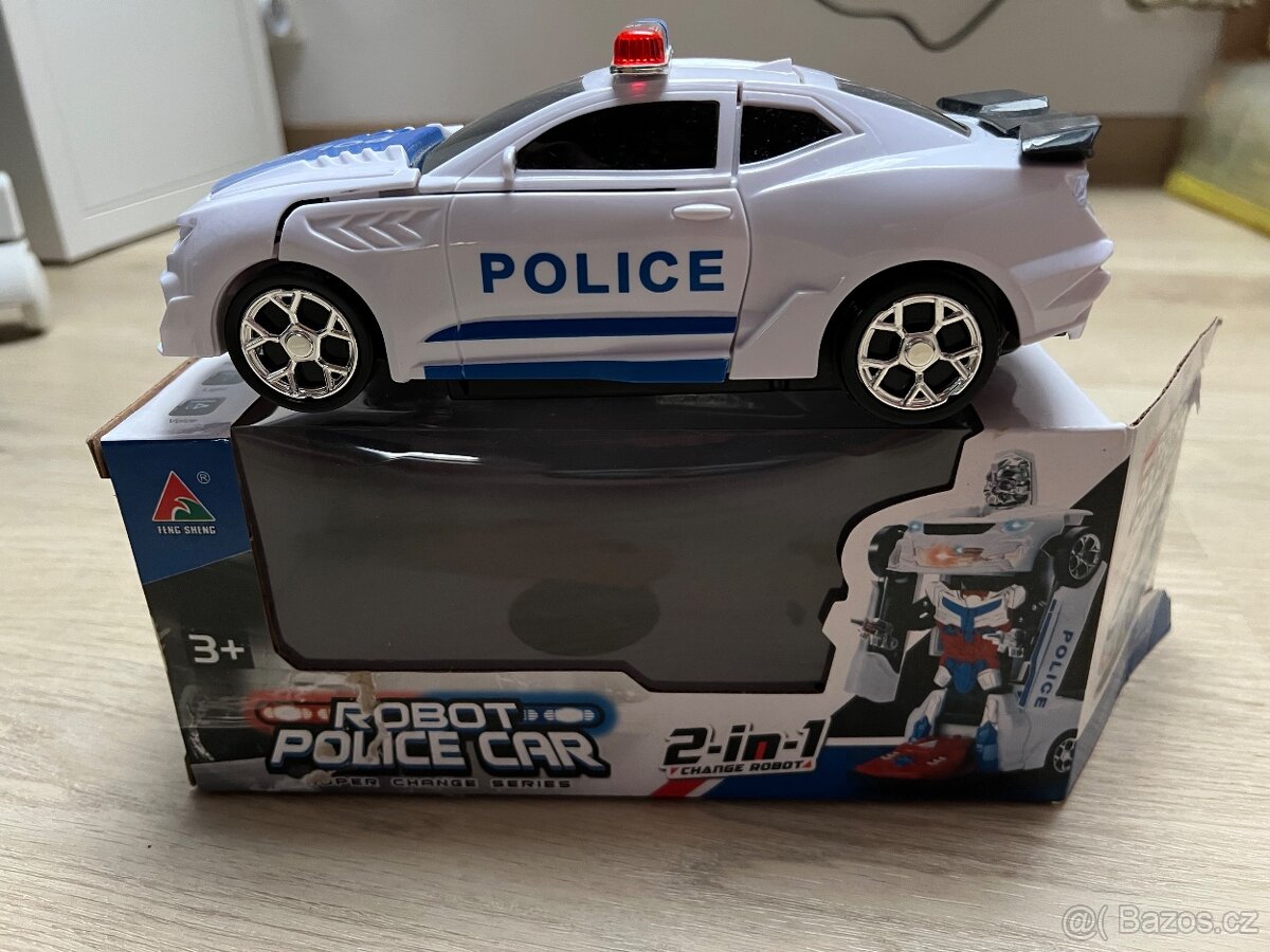 Transformers Robot + policejní auto, vůz