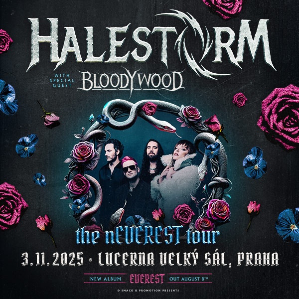 2x Vstupenky Halestorm Praha 3.11.2025