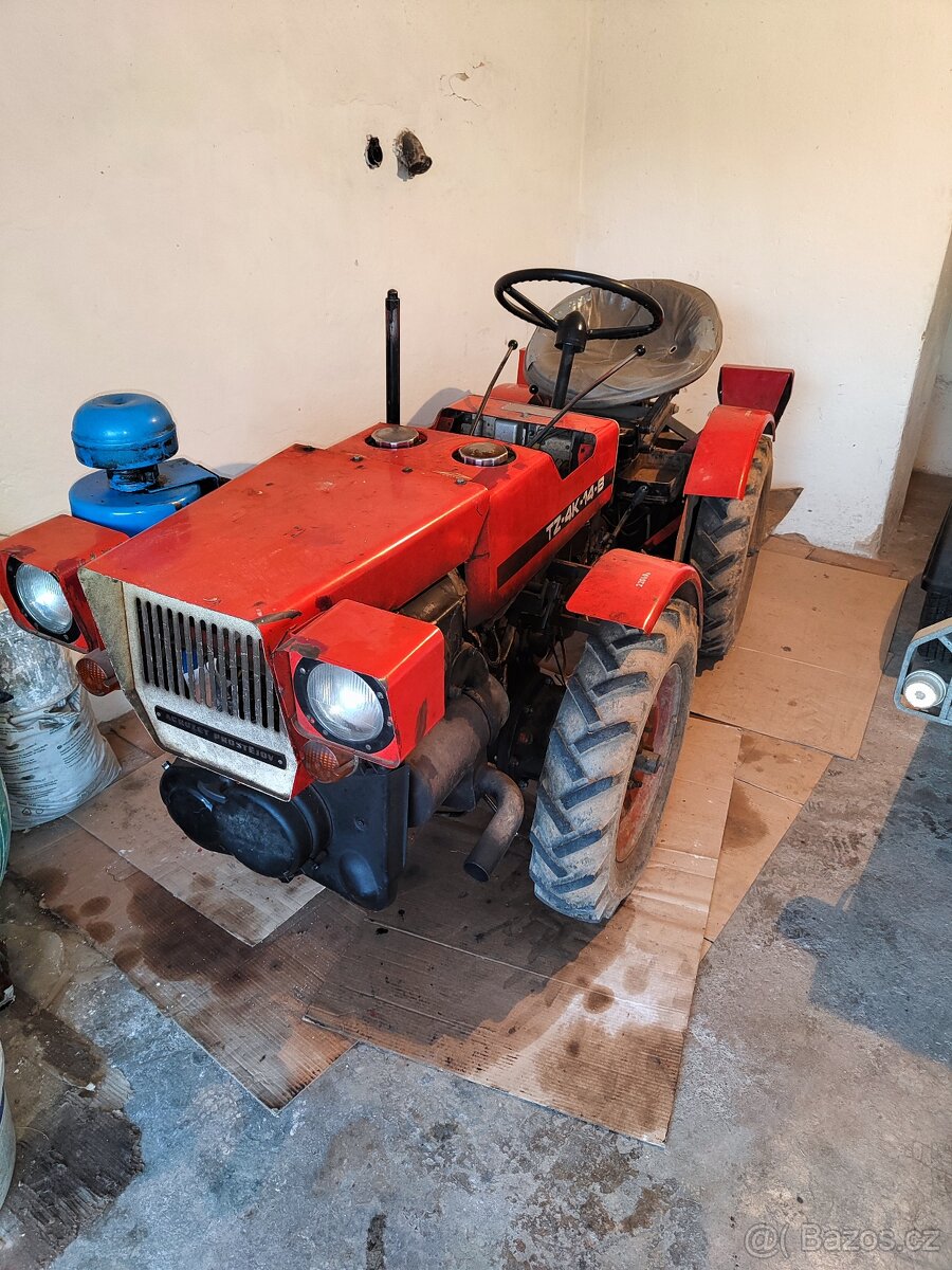 Malotraktor TZ-4K-14, vozík, rotavátor, pluh