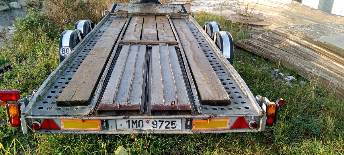 Přívěsný vozík, 2 nápravy