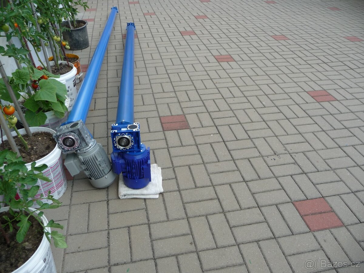 Prodám šnekový dopravník na uhlí - pelety ke kotlu