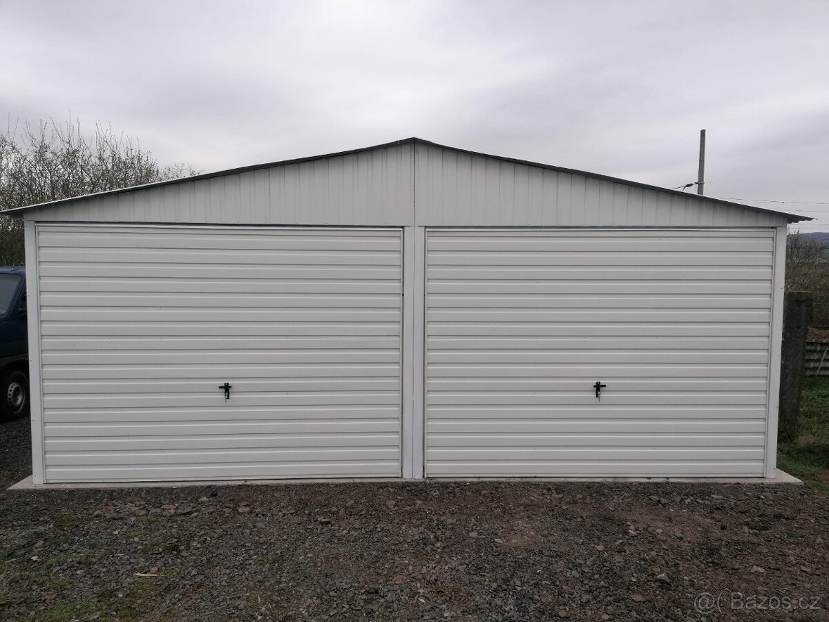 Plechová garáž 6x5m