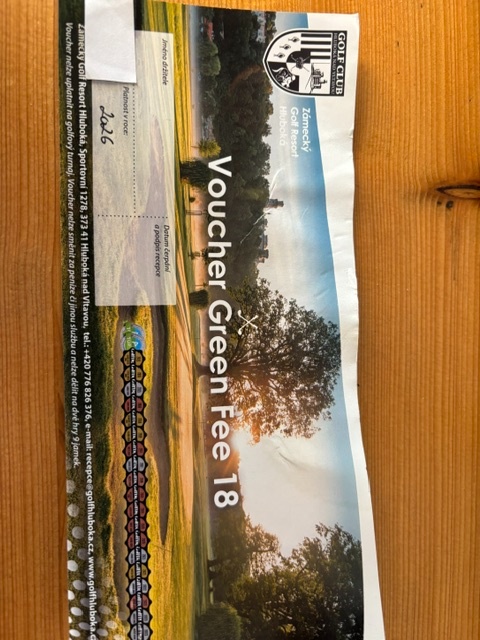 Voucher - golf Hluboká