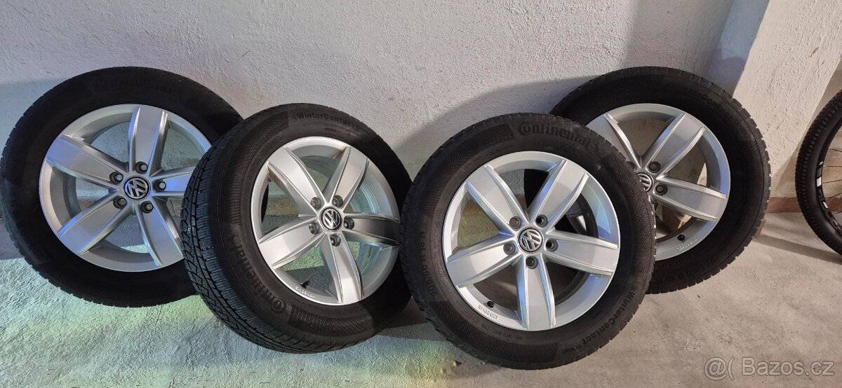 Orig. Alu disk VW 6Jx16H ET 43 včetně pneu