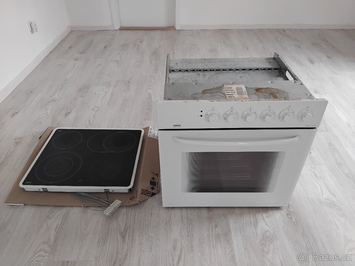 Set - elektrická trouba a varná deska ZANUSSI