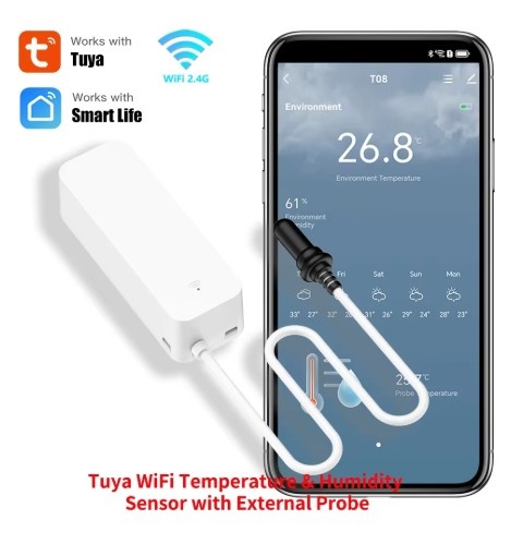 Prodám smart teploměr TUYA se sondou, nový
