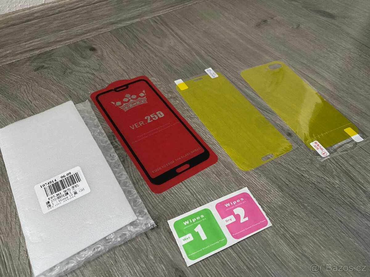 Nové Ochranné tvrzené sklo 25D + folie pro mobil HONOR 10