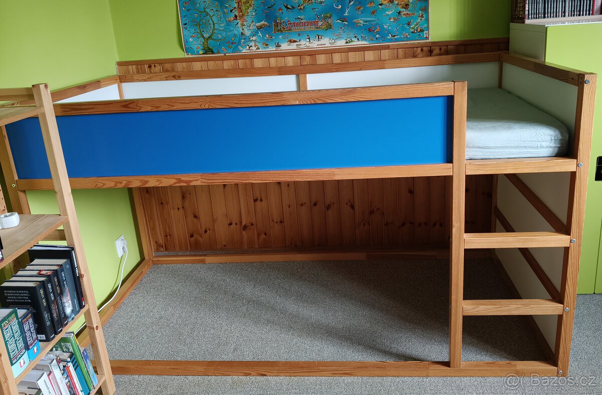 Oboustranná dětská postel KURA IKEA