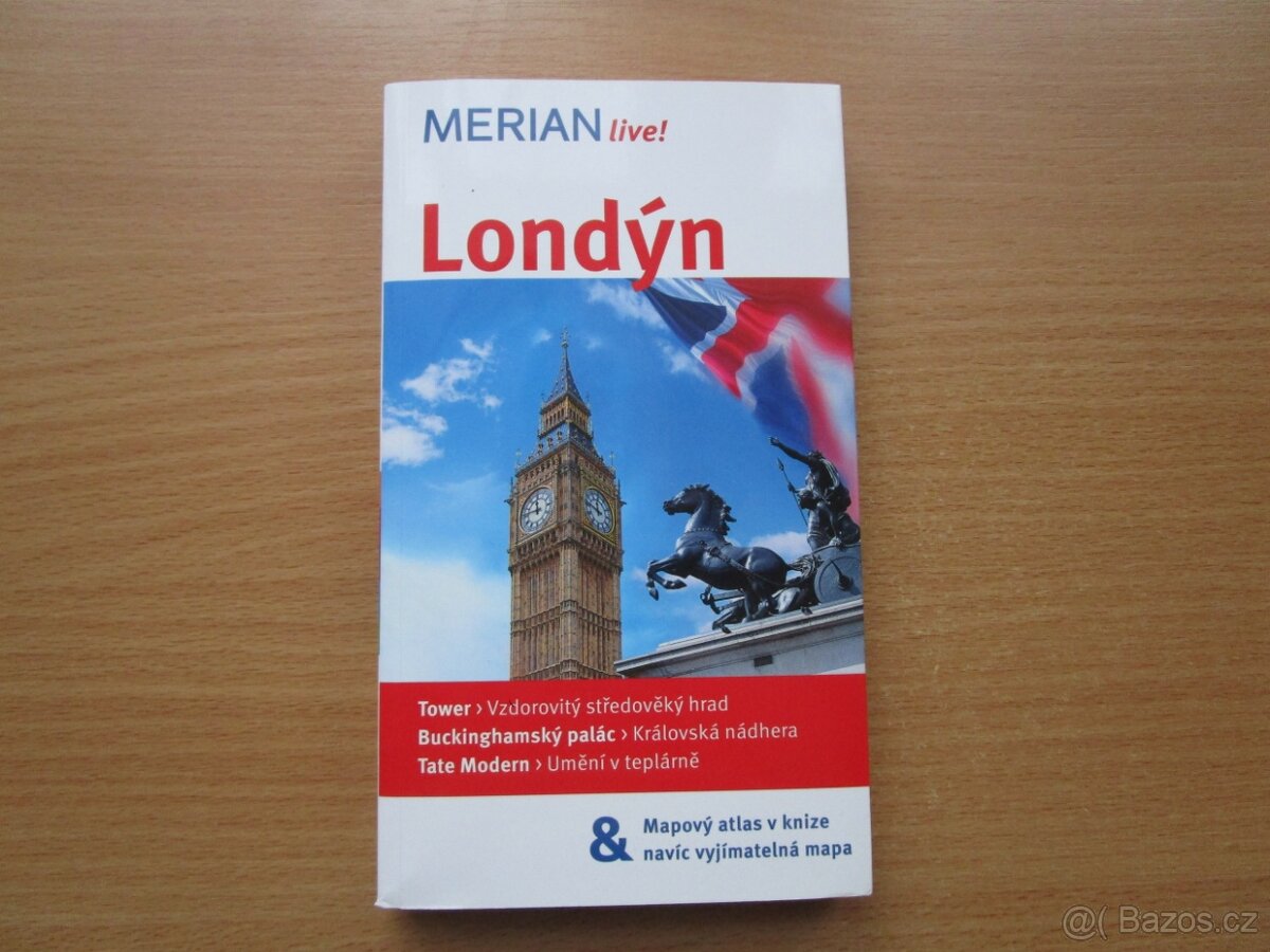 Kniha Londýn, včetně 2 map - 1 vyjímatelná, vše o Londýně