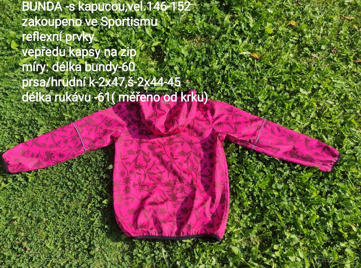Bunda- jaro/podzim,Vel 146-152-158,Decatlon