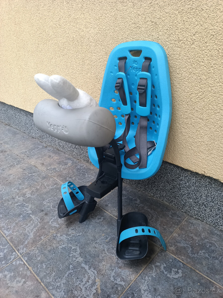 Přední dětská sedačka Thule Yepp Mini blue + opěrka + polštá