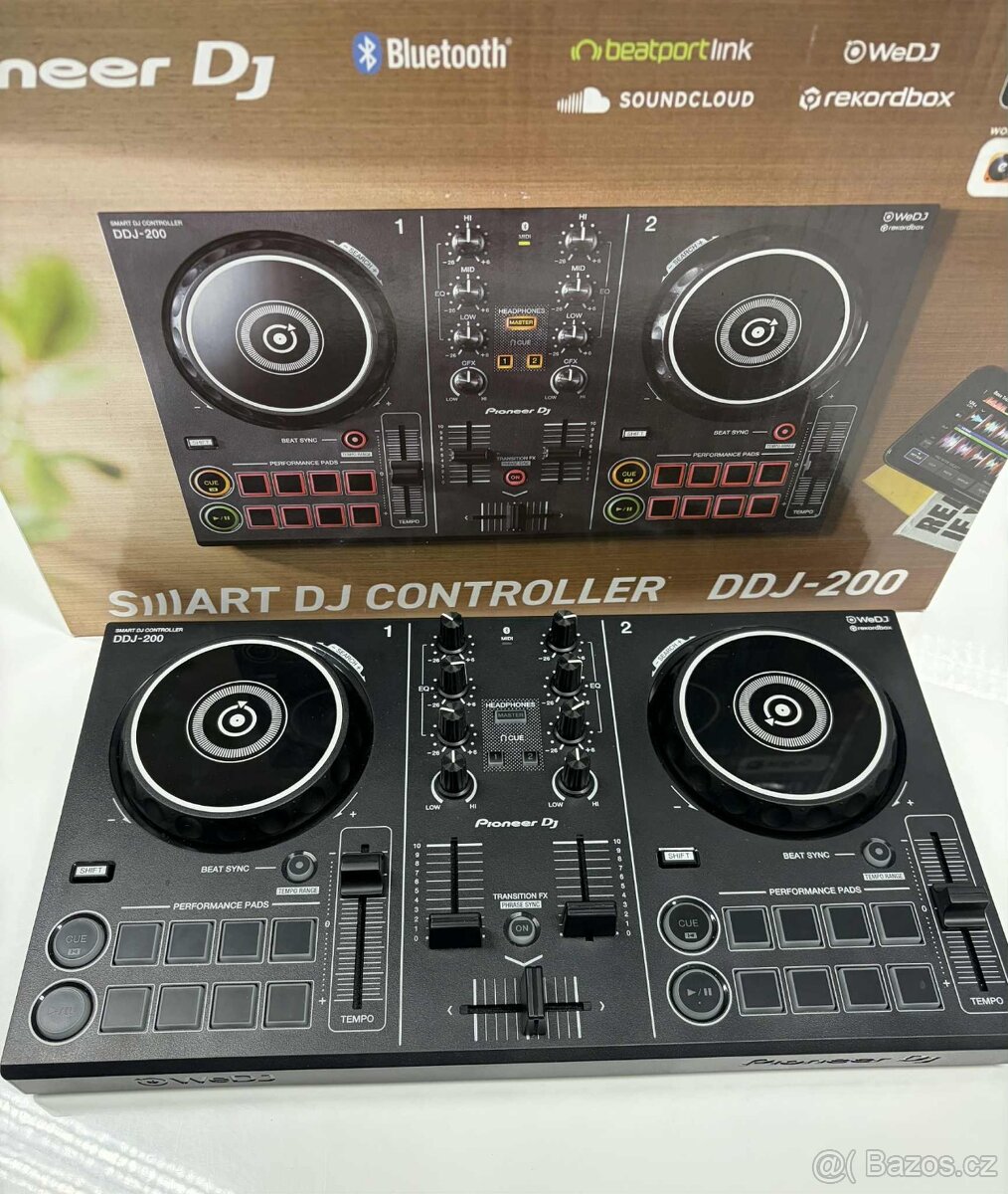 Pioneer DJ Kontroler DDJ - 200. Stav nového-Kompletní balení