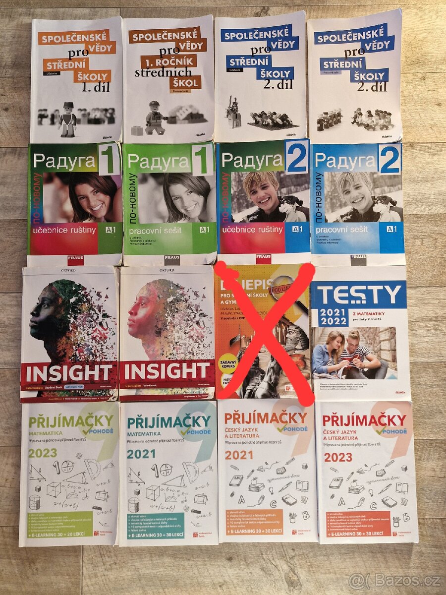 Učebnice na SŠ a na přípravu na příjmačky na SŠ