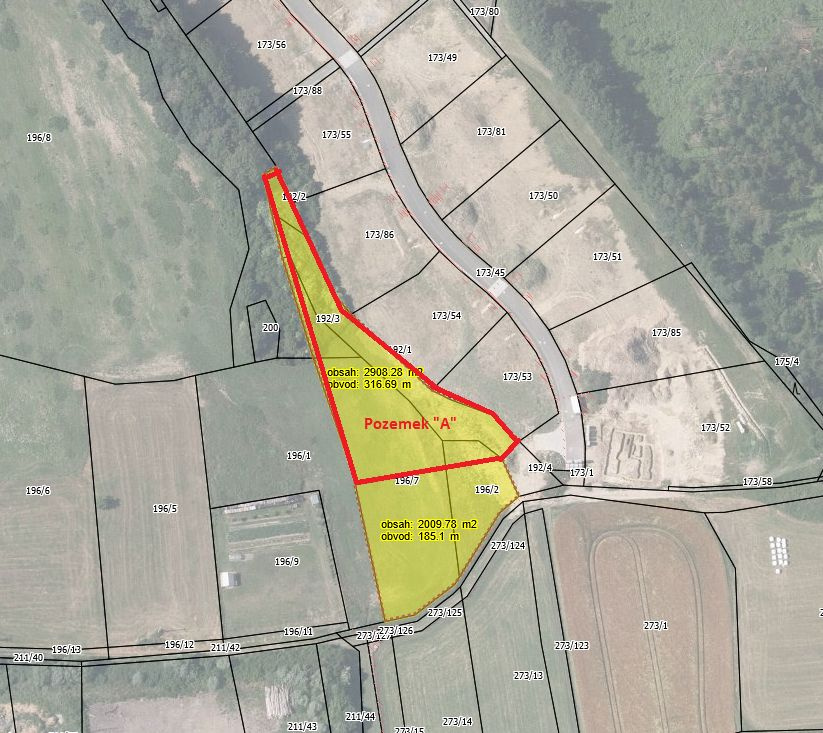 Atraktivní lokalita. Stavební pozemek na Bouzově