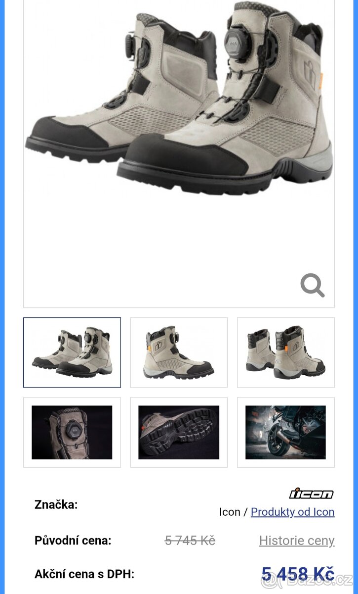 Boty na motorku ICON