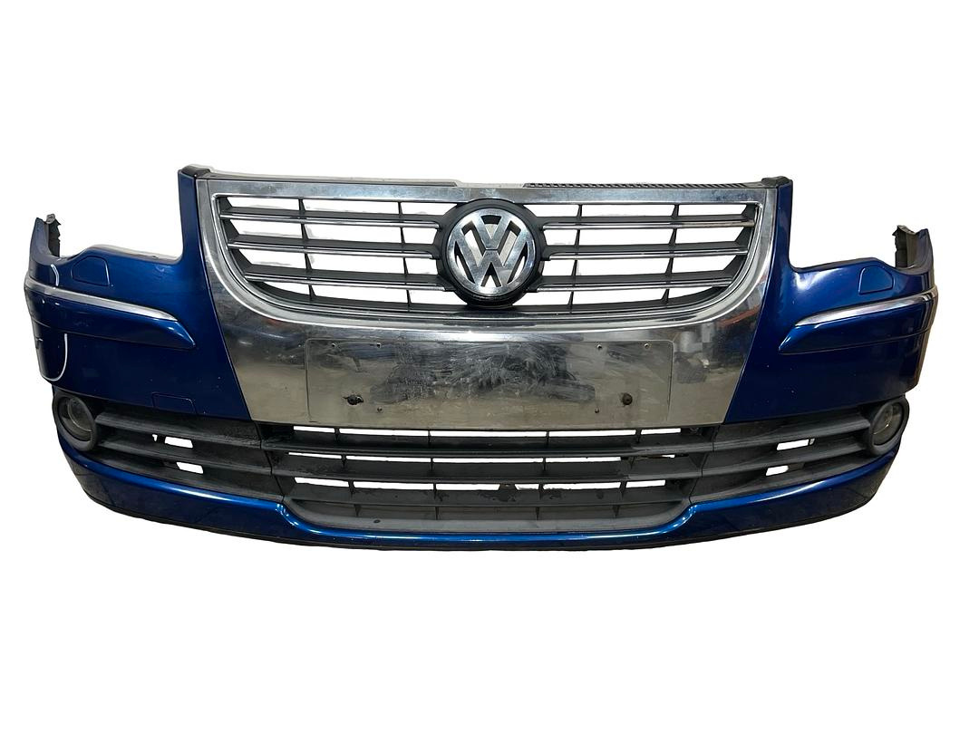 Přední nárazník modrá metalíza LC5C VW Touran 1T2 FL 2008