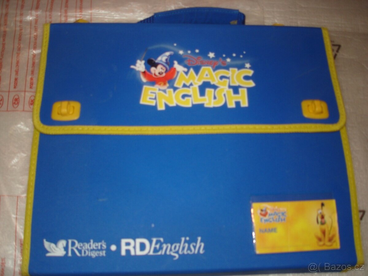 Dětská angličtina MAGIC ENGLISH, leporela, RC model, aktovka