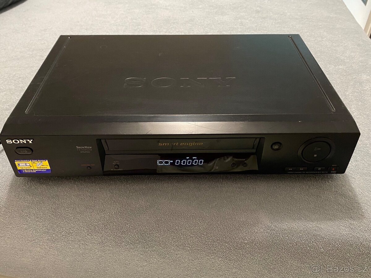 VHS video Sony, HIFI stero, 6 hlav, ovladač